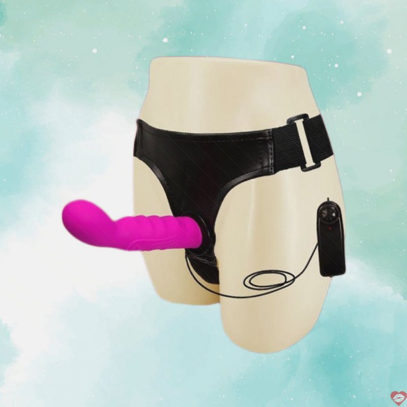 Dương vật giả dây đeo Baile Ultra Harness có rung mát xa G 