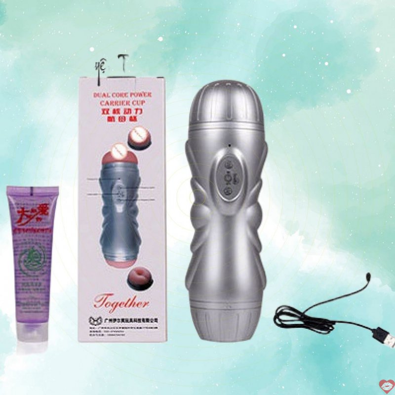 Cốc thủ dâm 2 đầu Together mềm mịn rung kích thích cao 