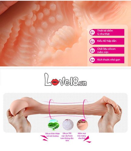 Âm đạo giả silicone Leten