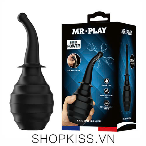 Bình xịt rửa hậu môn Baile Mr Play Super Power Anal Douche BLKM6