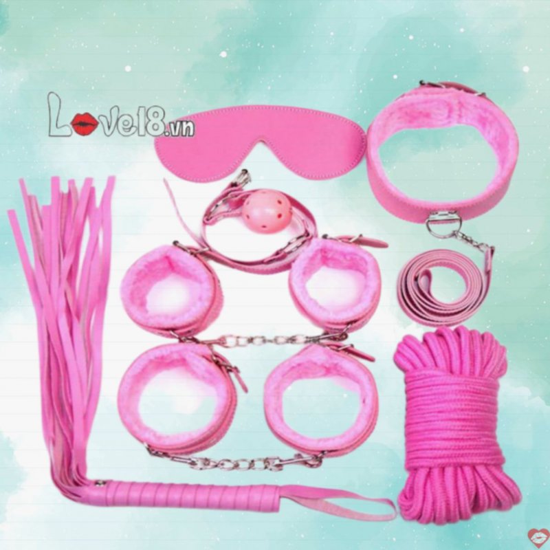 Bộ Đồ Chơi Phòng The 7 Món Màu Hồng Kích Thích Cảm Xúc 