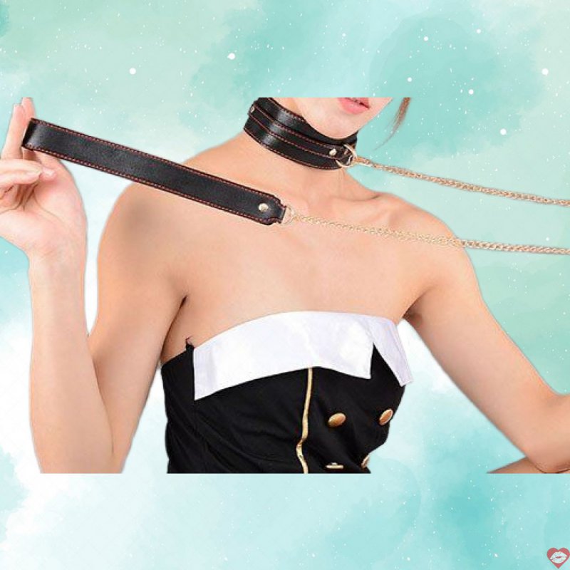 Bộ đồ chơi bạo dâm da cao cấp đỏ đen khóa chân tay giúp chơi bondage 