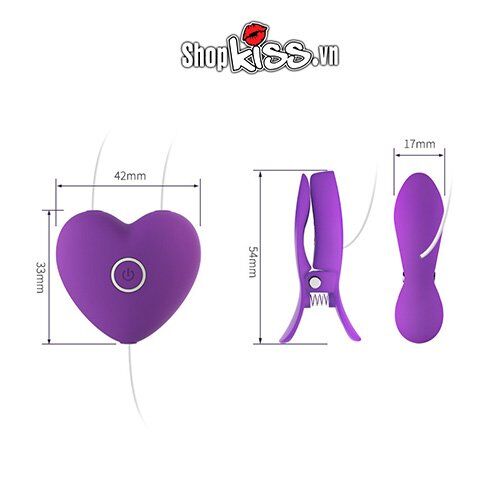 Bộ kẹp vú rung Omysky Enjoy Love silicone kích thích nhũ hoa