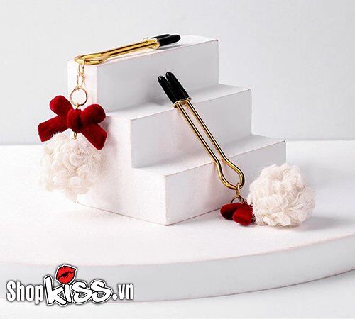 Bộ kẹp vú nơ cục bông dễ thương kích thích gợi cảm hút mắt