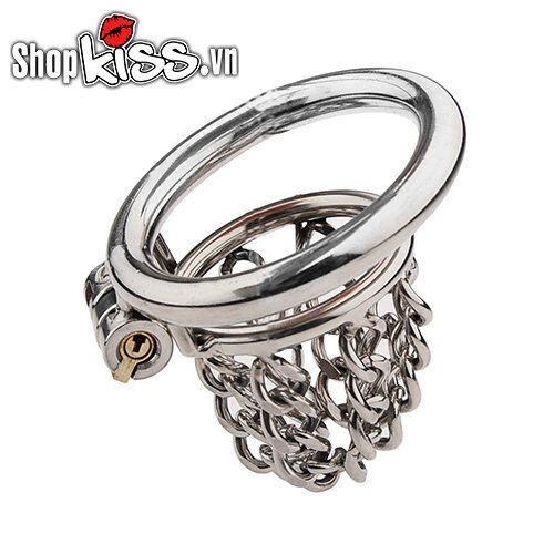 Khóa dương vật BDSM thép không gỉ dây xích kích thích khoái cảm