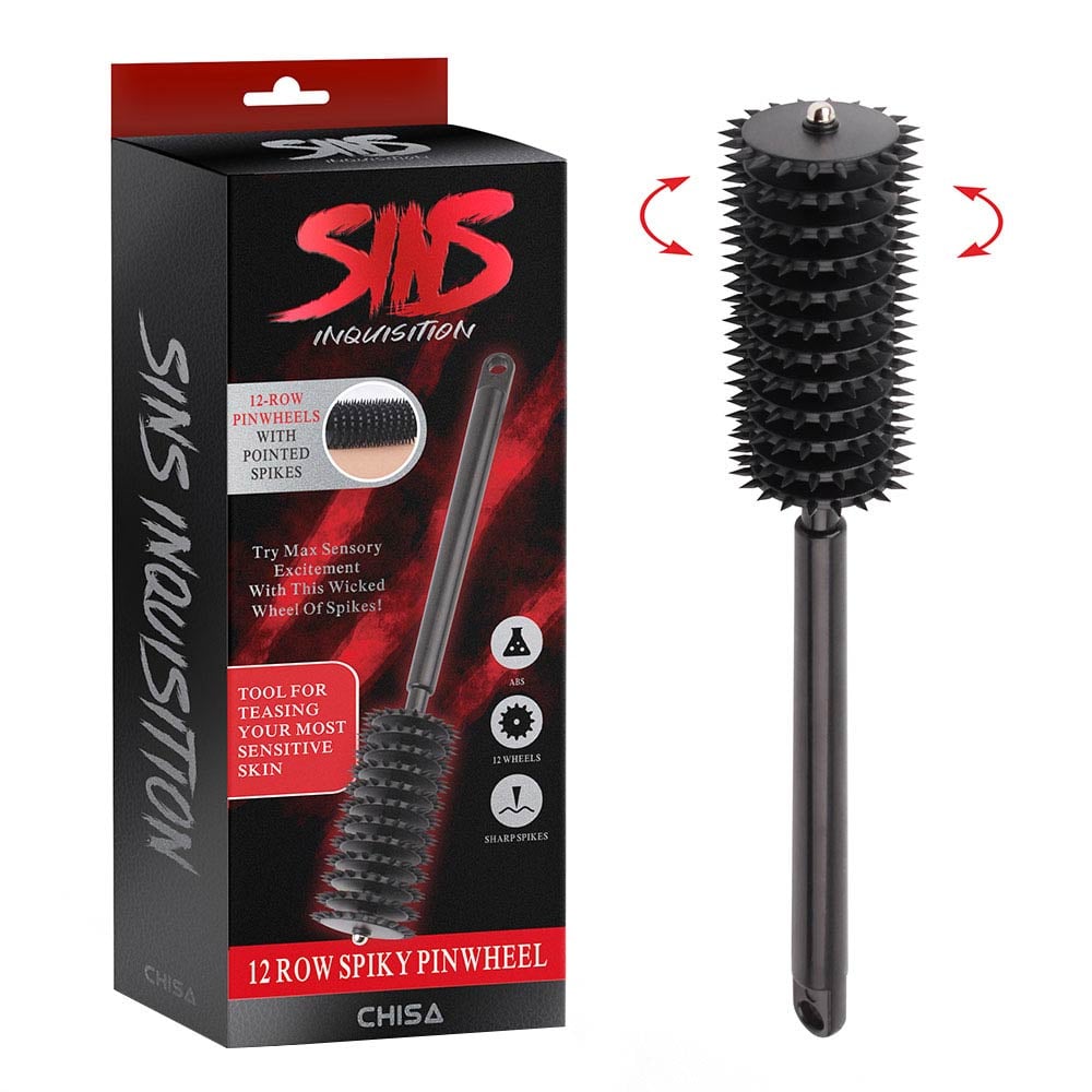 Cọ lăn gai BDSM Chisa Spiky 12 Row kích thích mạnh mẽ đa trải nghiệm