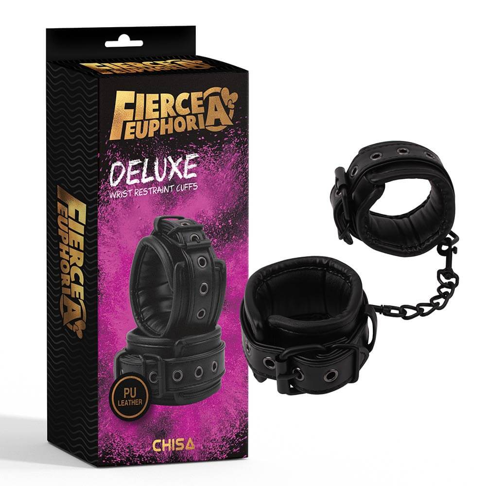 Còng tay Chisa Fierce Euphoria deluxe da cao cấp an toàn