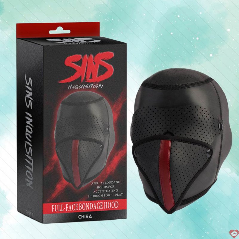 Mặt nạ BDSM Chisa Sins Inquisition Full-face Bondage Hood