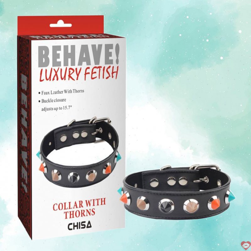 Vòng cổ gai Chisa Behave! sang trọng cho tín đồ Fetish