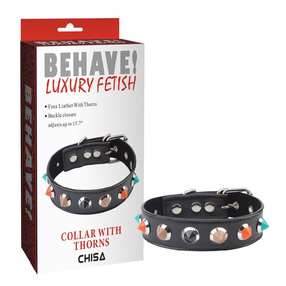 Vòng cổ gai Chisa Behave! sang trọng cho tín đồ Fetish