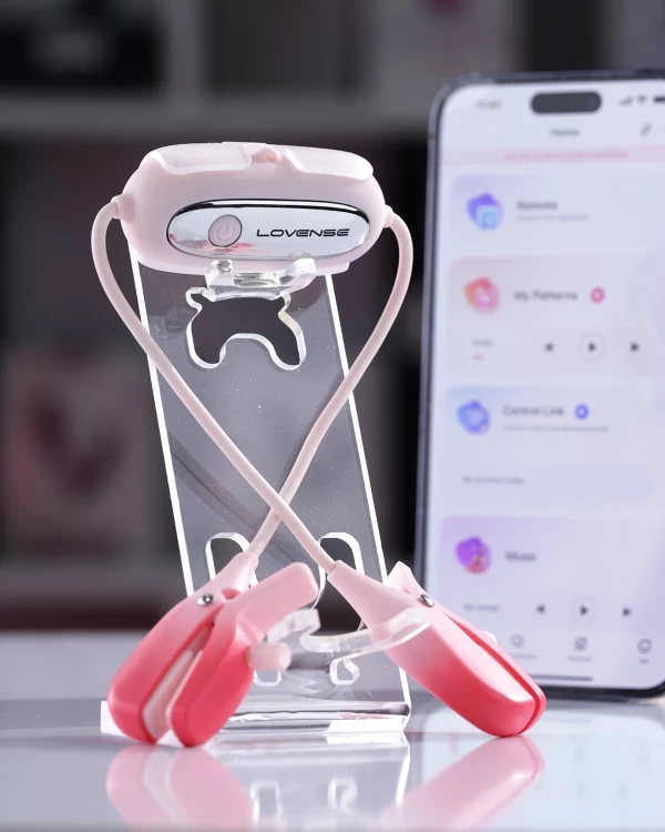 Lovense Gemini kẹp đầu ti điều chỉnh rung kết nối App tiện lợi