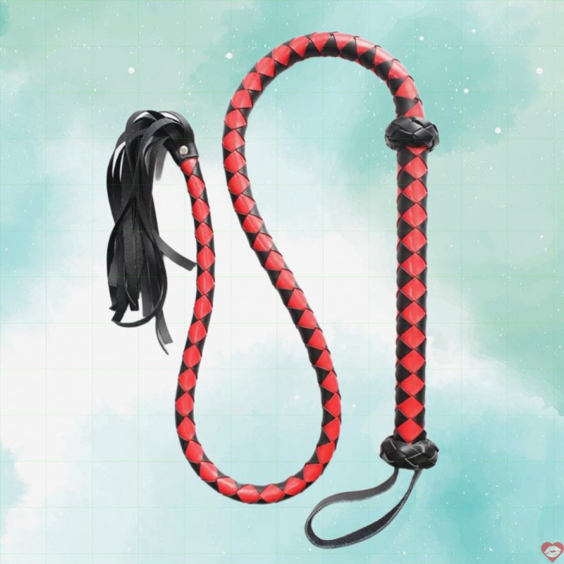 Đồ chơi BDSM roi nữ hoàng màu đỏ và đen