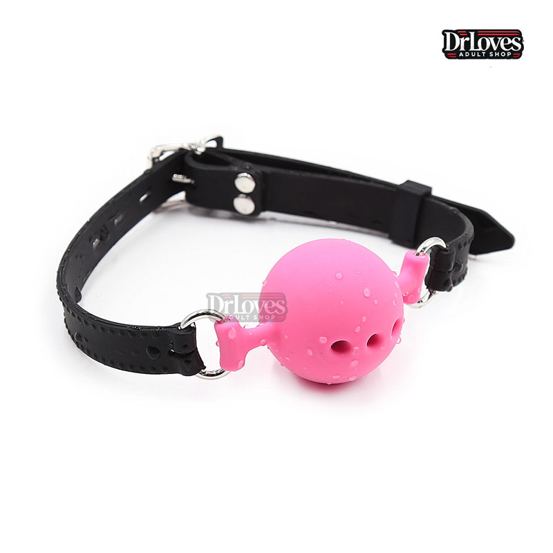 Bóng Khóa Miệng Ball Gag Dây Da