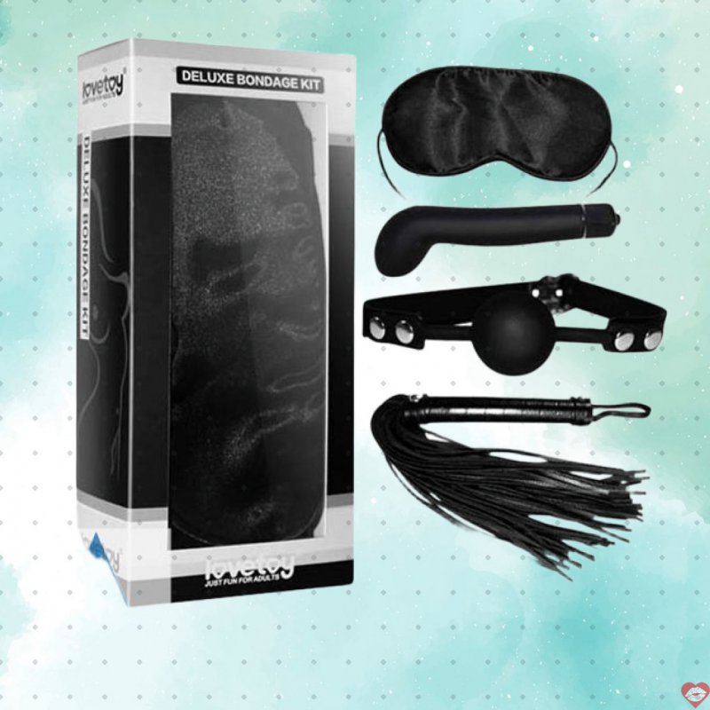 Bộ đồ chơi bạo dâm cao cấp 4 món Lovetoy Deluxe Bondage Kit