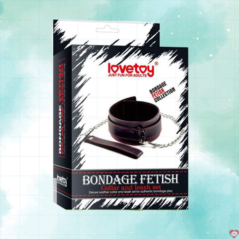 Bộ vòng cổ và dây xích cosplay Lovetoy Bondage Fetish