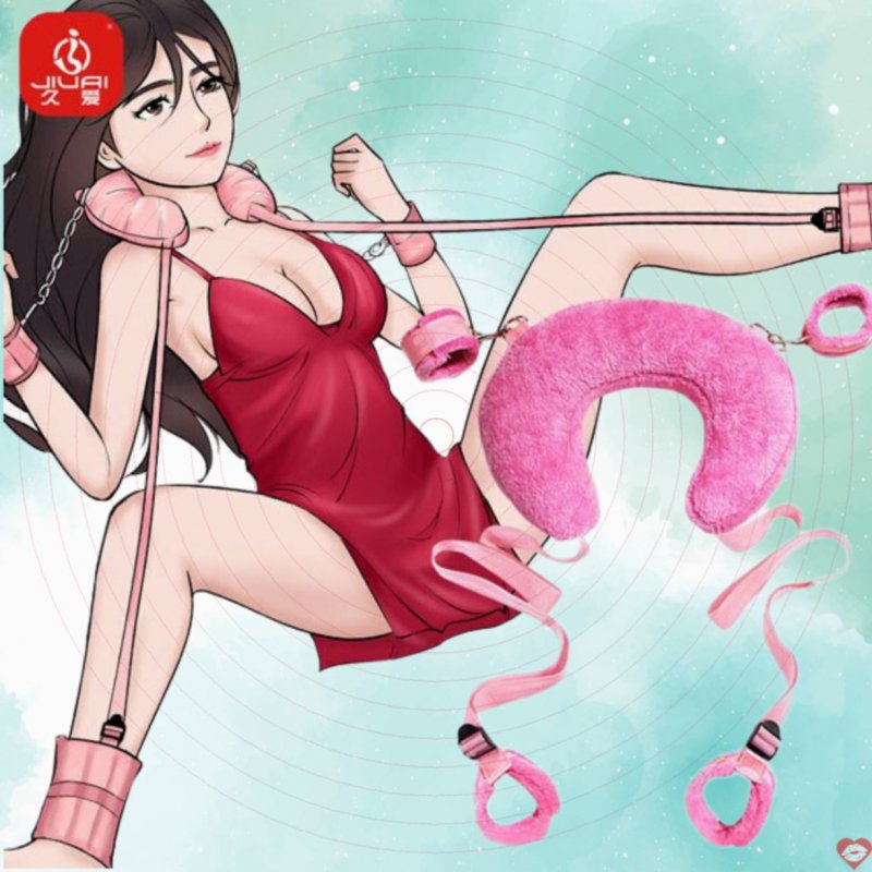 Bộ gối khoá tay chân chơi BDSM chất liệu bông êm ái