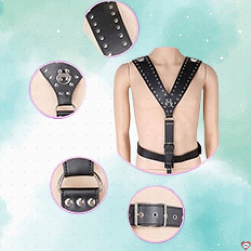 Bộ Cosplay da với khóa treo dương vật độc đáo