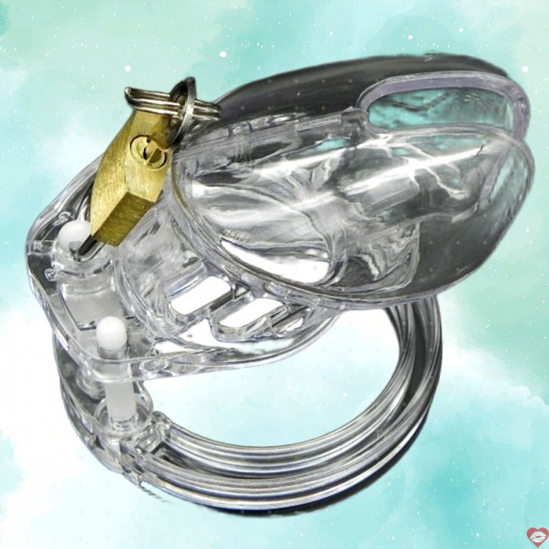 Khóa dương vật bằng nhựa trong