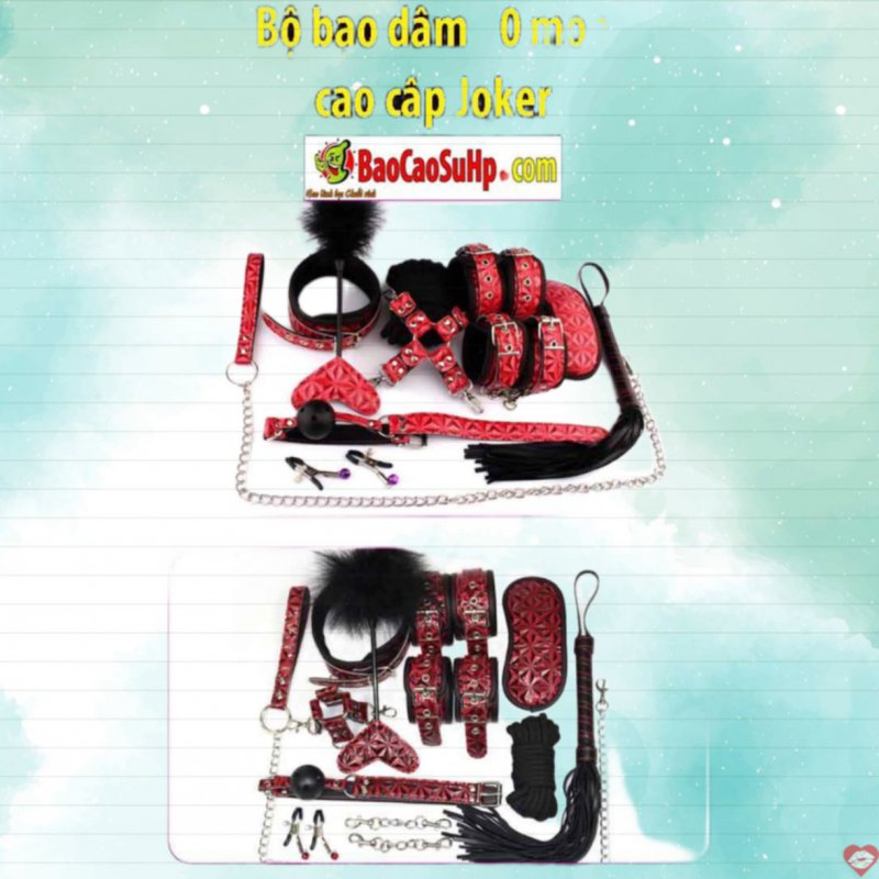 Bộ sextoy bạo dâm 10 món cao cấp Joker