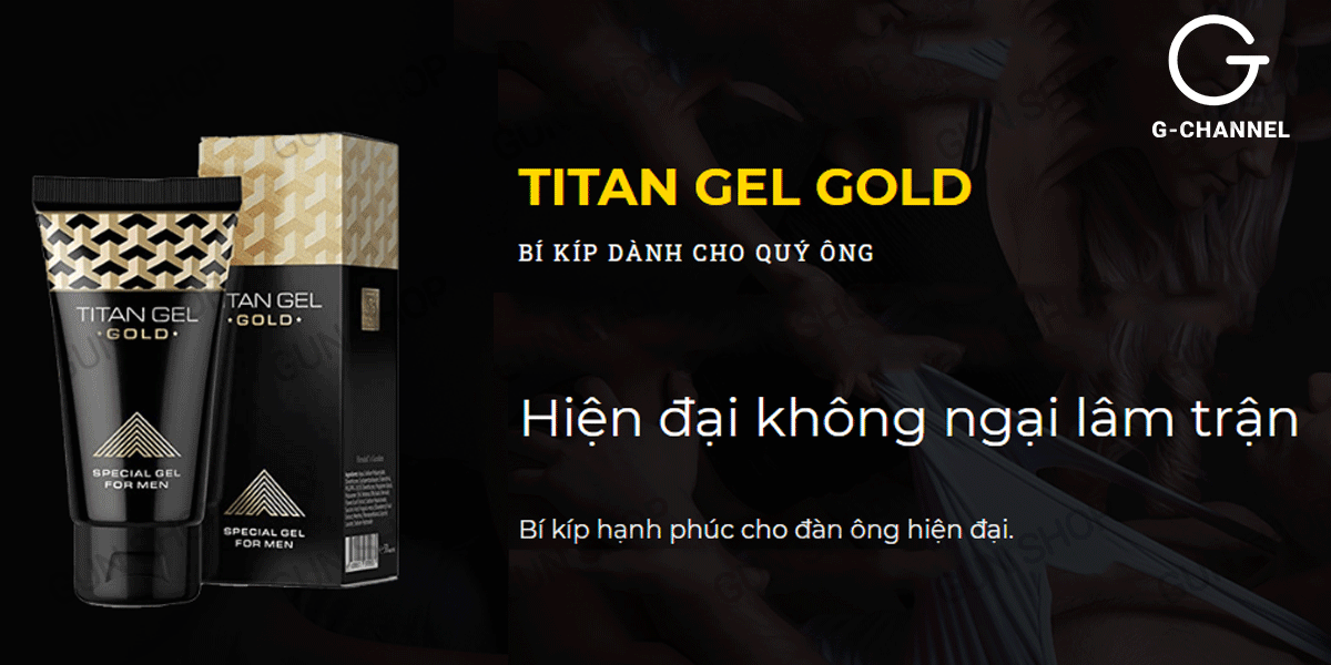  Bảng giá Gel bôi trơn tăng kích thước cao cấp - Titan Gold - Chai 50ml chính hãng