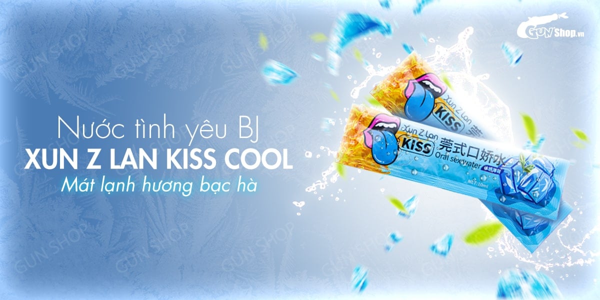  Địa chỉ bán Nước tình yêu BJ mát lạnh hương bạc hà - Xun Z Lan Kiss Cool - Gói 10ml hàng mới về