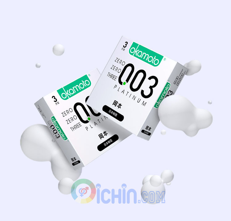 Cung cấp Bao cao su Nhật Bản siêu mỏng Okamoto Platinum 0.03 hộp 1 cái nhập khẩu