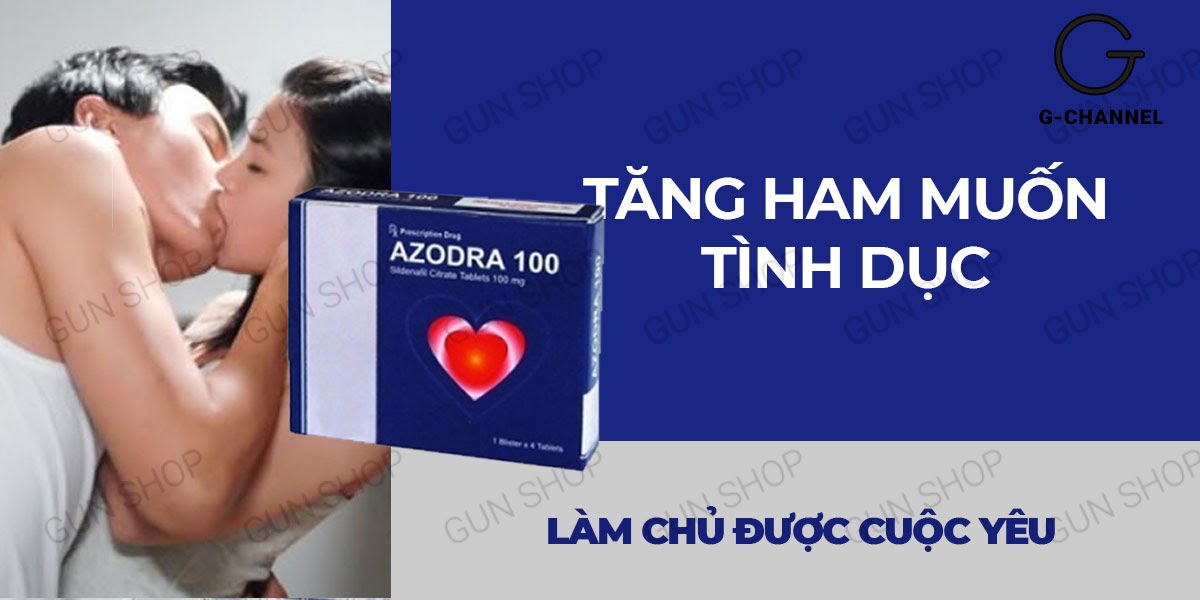  Shop bán Viên uống hỗ trợ cương dương tăng cường sinh lý Azodra 100mg - Hộp 4 viên chính hãng